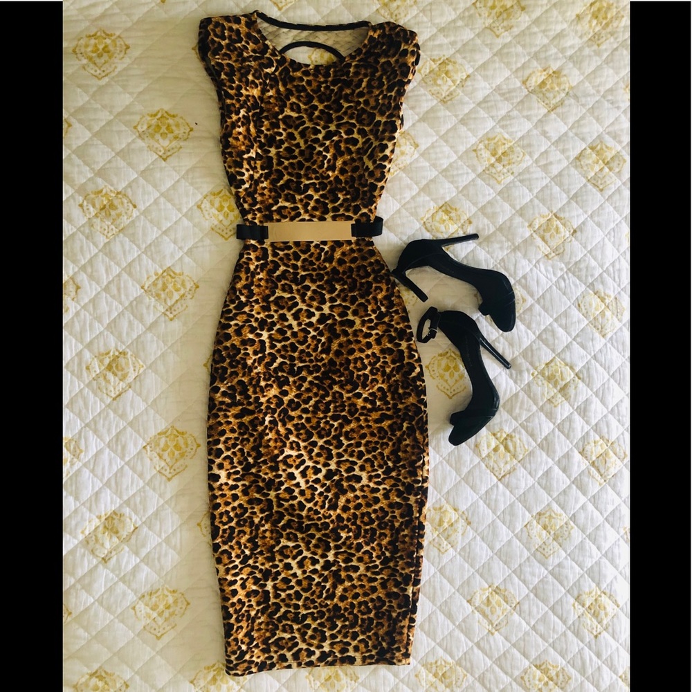 NWT 🌞Summer Leopard Cocktail Dress